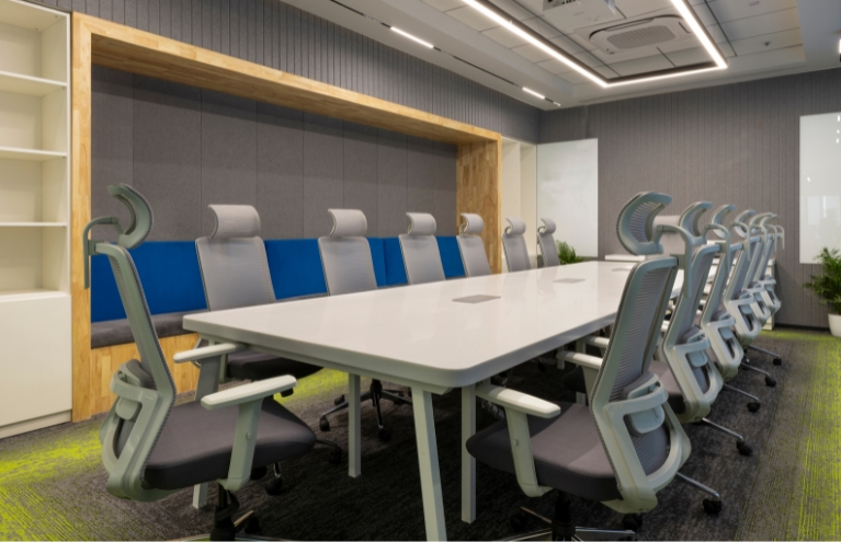 Lighting and ventilation levels can be automatically controlled, as per the occupancy, with the help of AI (Valmet Office)