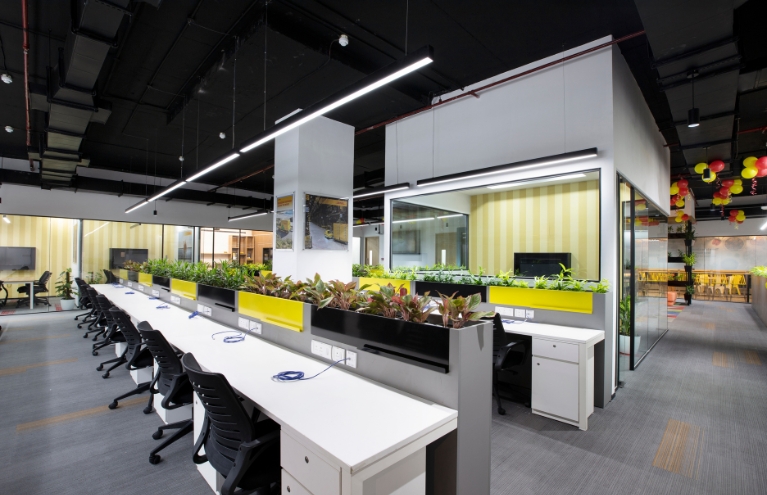 Sustainability is deeply rooted in the design approach of our workspaces (DHL office)